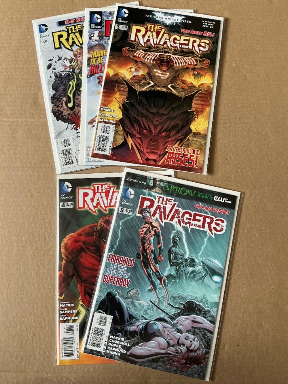 DC Comics The Ravagers Lot Issues #0 1 3 4 5 New 52